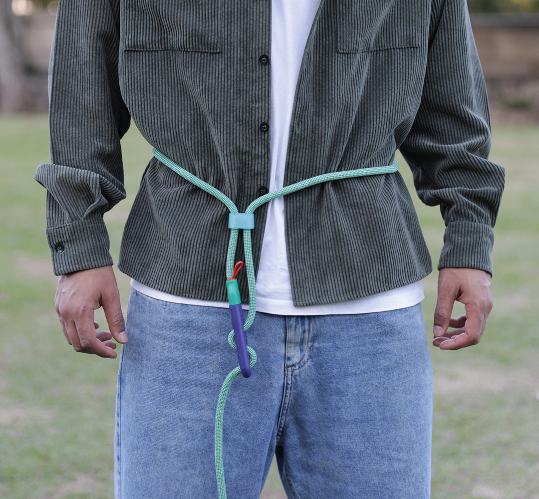 Velvet Vibes Vert Handsfree Leash