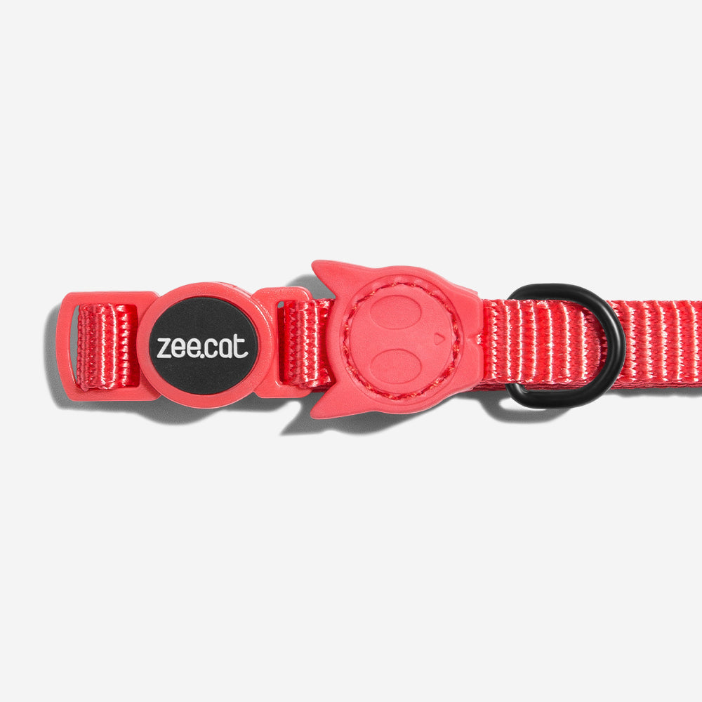 NEON CORAL CAT COLLAR