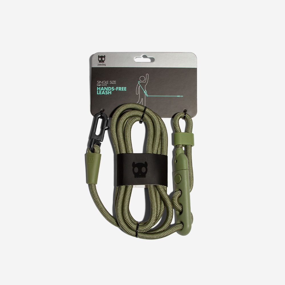 ARMY GREEN HANDSFREE LEASH