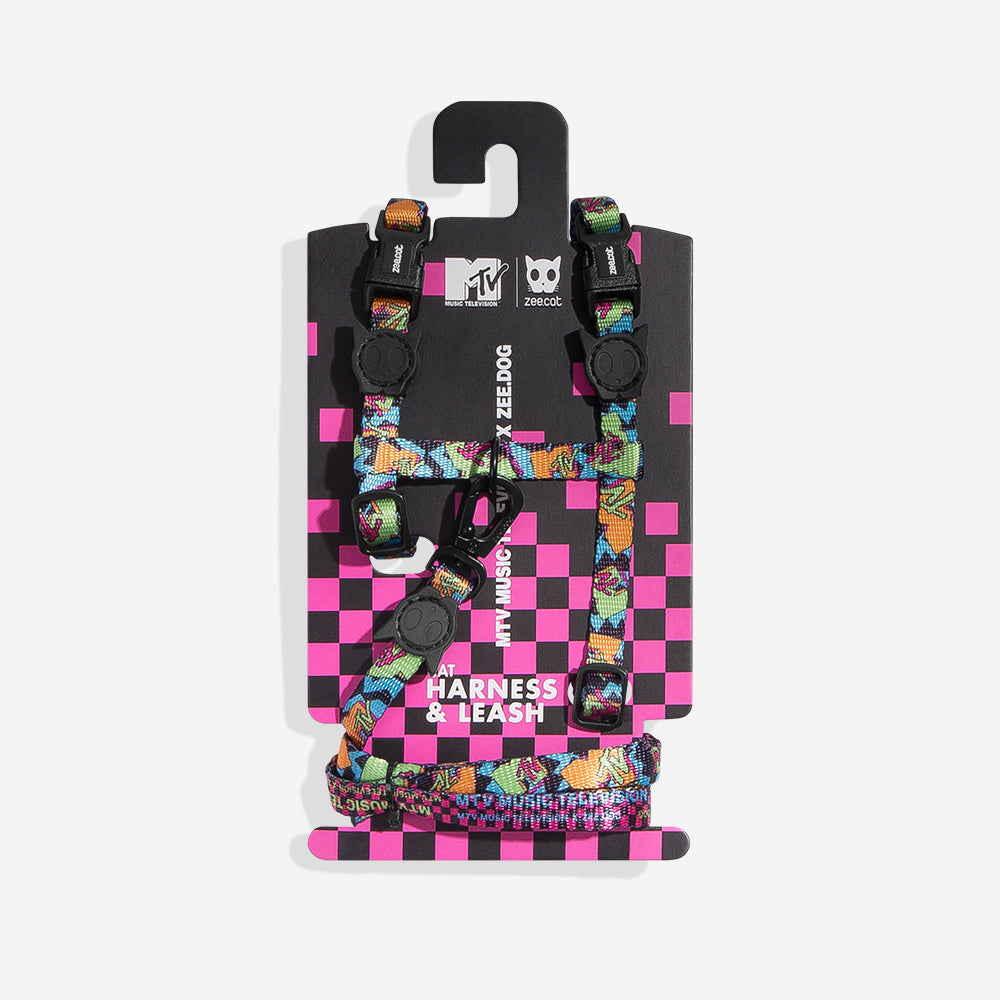 ZEE.CAT MTV HARNESS + LEASH SET