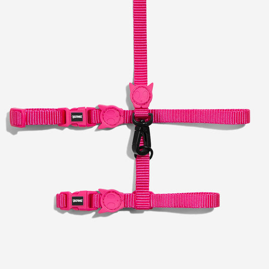 PINK LED HARNESS + LEASH SET