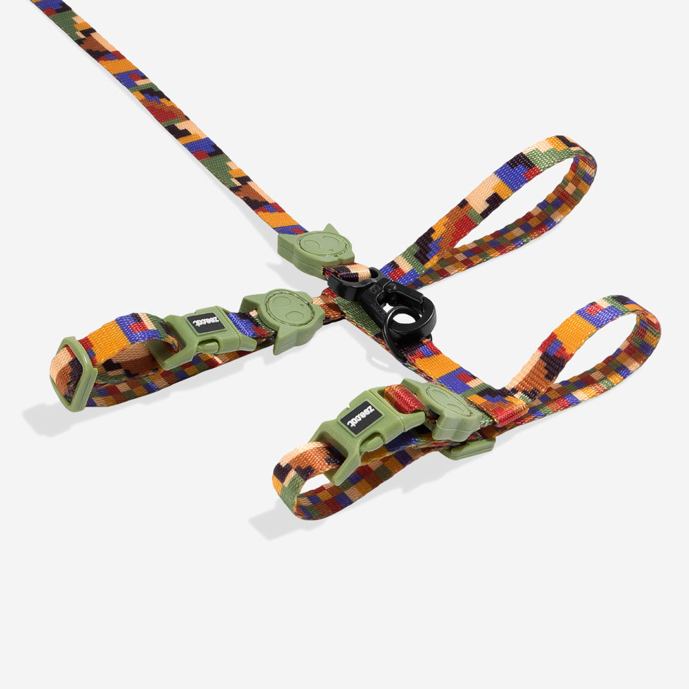 PIXEL CAT HARNESS + LEASH