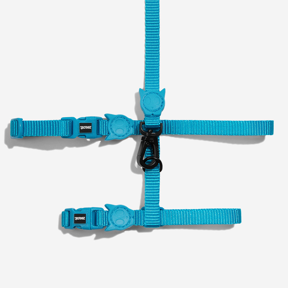 ULTIMATE BLUE HARNESS + LEASH SET