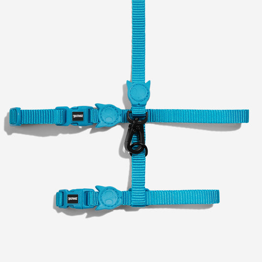 ULTIMATE BLUE HARNESS + LEASH SET