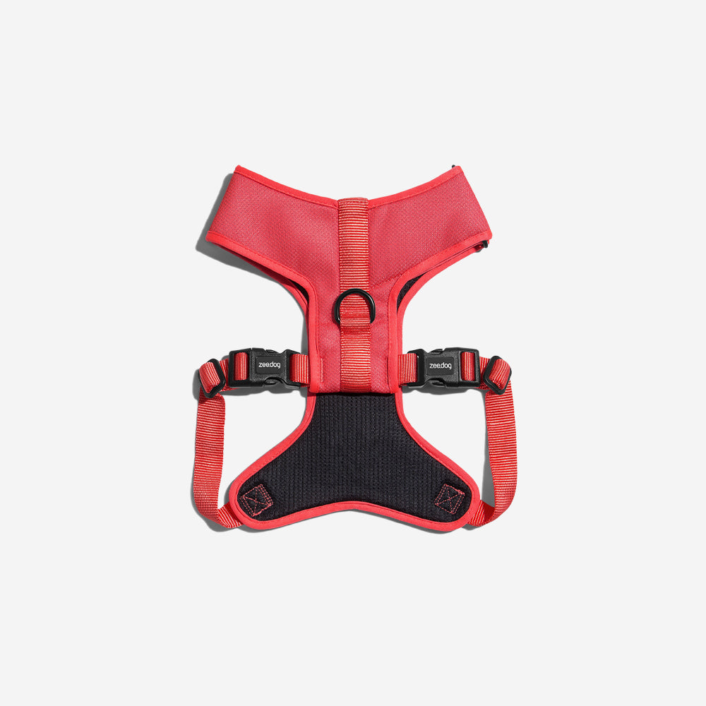 NEON CORAL ADJUSTABLE AIR MESH HARNESS