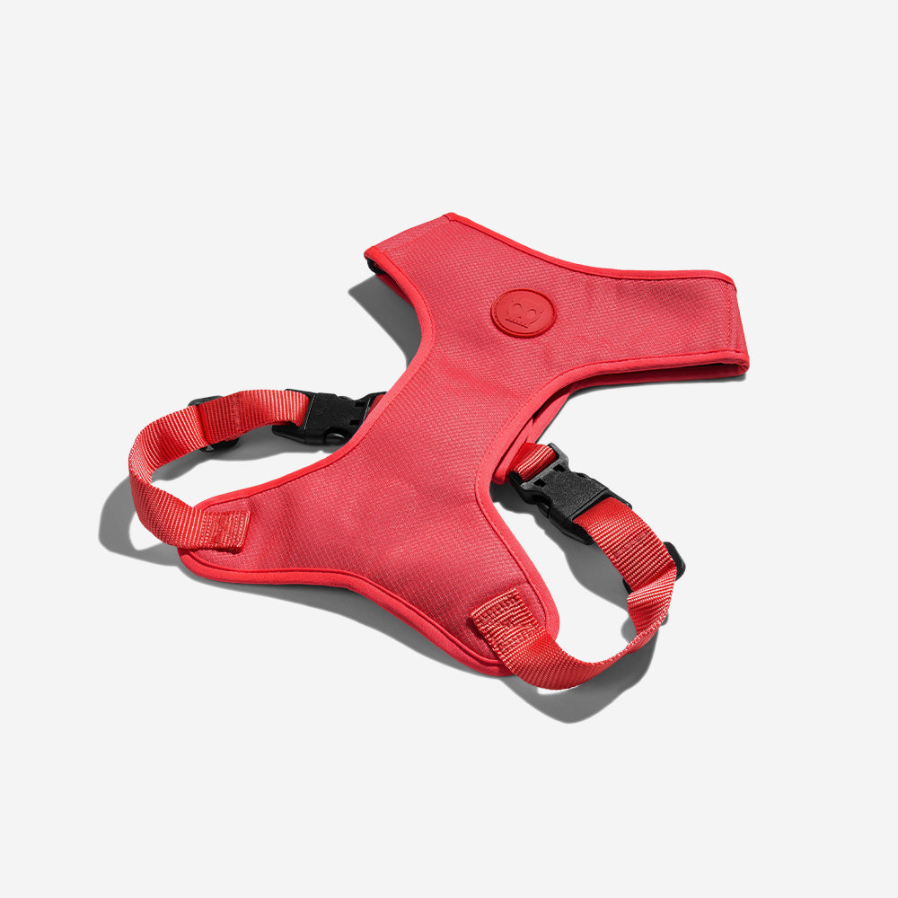NEON CORAL ADJUSTABLE AIR MESH HARNESS