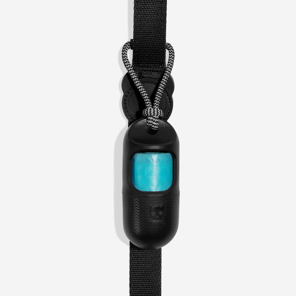 POOP BAG DISPENSER BLACK +1 ROLL